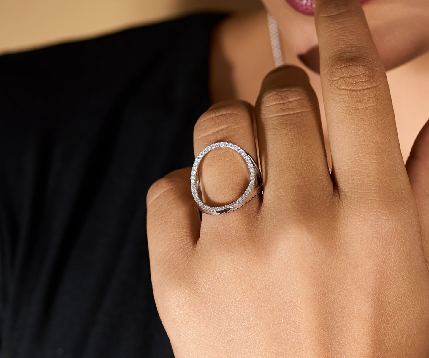 Stellar Prism Multi-Faceted Ring