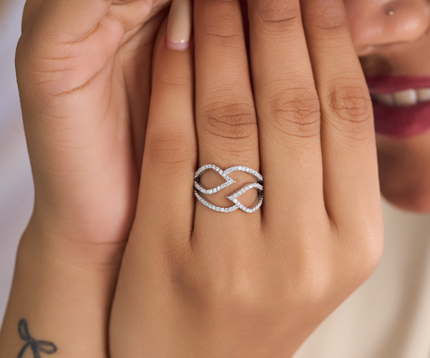 The Entwined Petal Ring