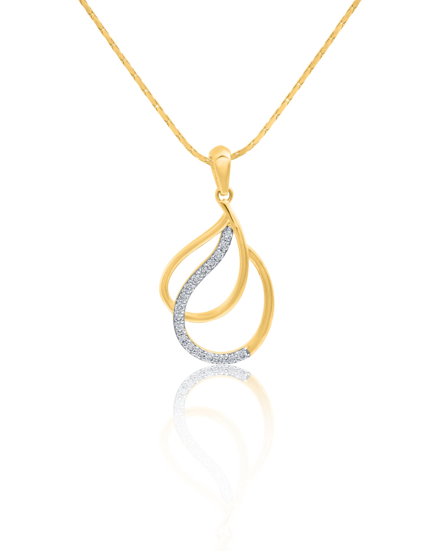 Teal Alpha Geometric Necklace