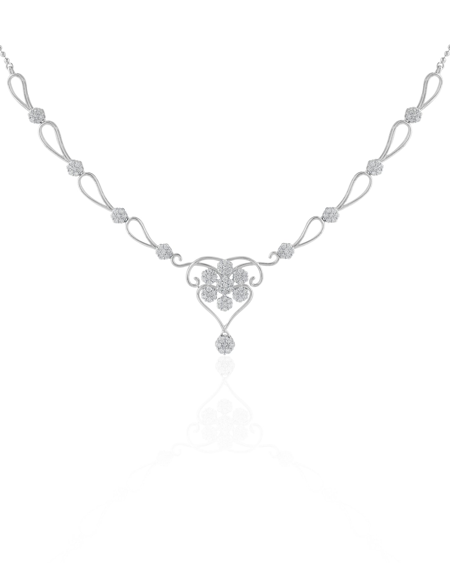 The Floral Waltz Necklace & Earrings Set
