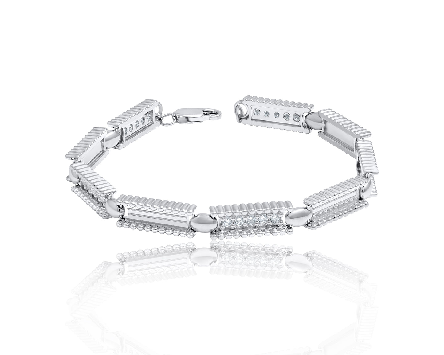 Empress Fluted Link Bracelet