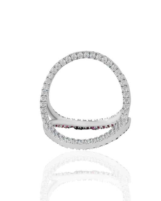 Stellar Prism Multi-Faceted Ring