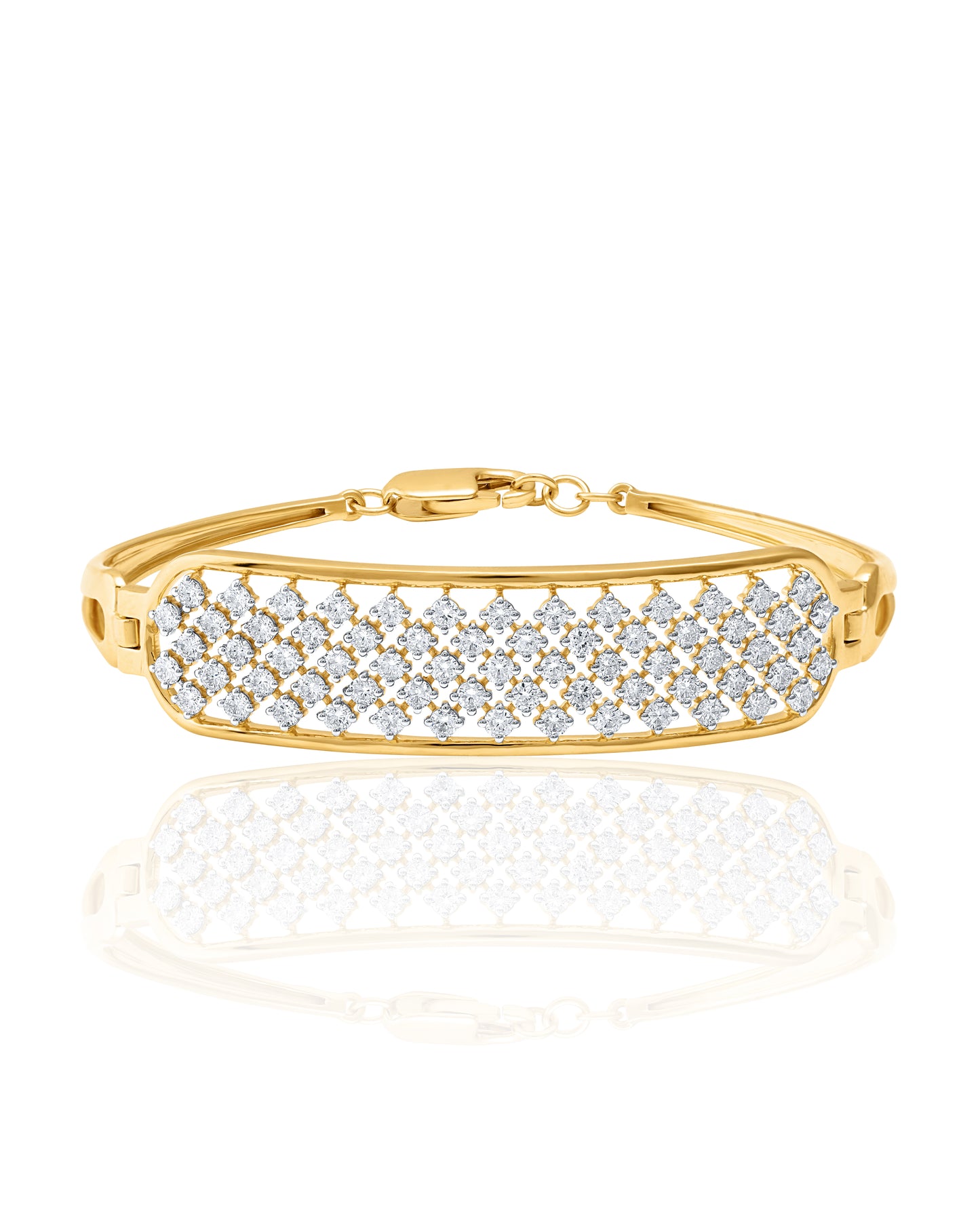 Gilded Lattice Diamond Bracelet