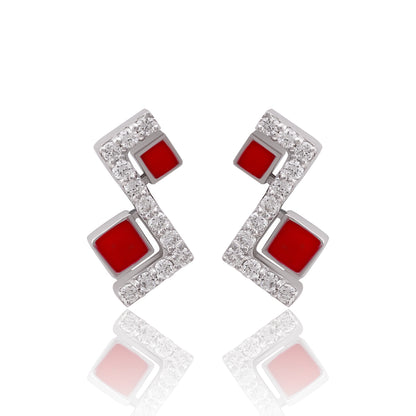 Majestic Fan Diamond Earrings