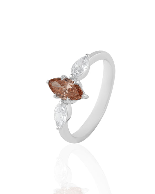 The Blush Marquise Trio Ring