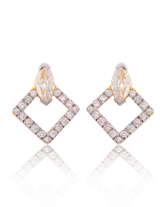 Radiant Marquise Halo Earrings