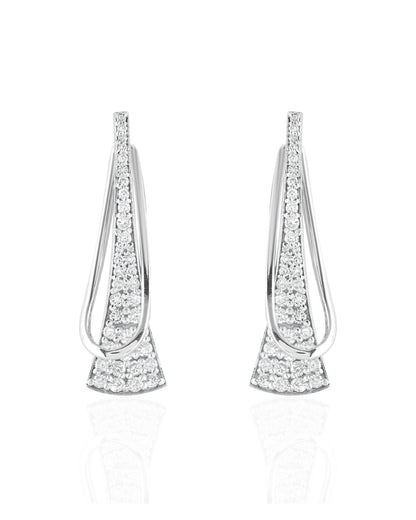 Flared Sparkle Earrings