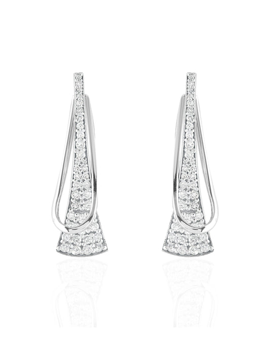 Flared Sparkle Earrings
