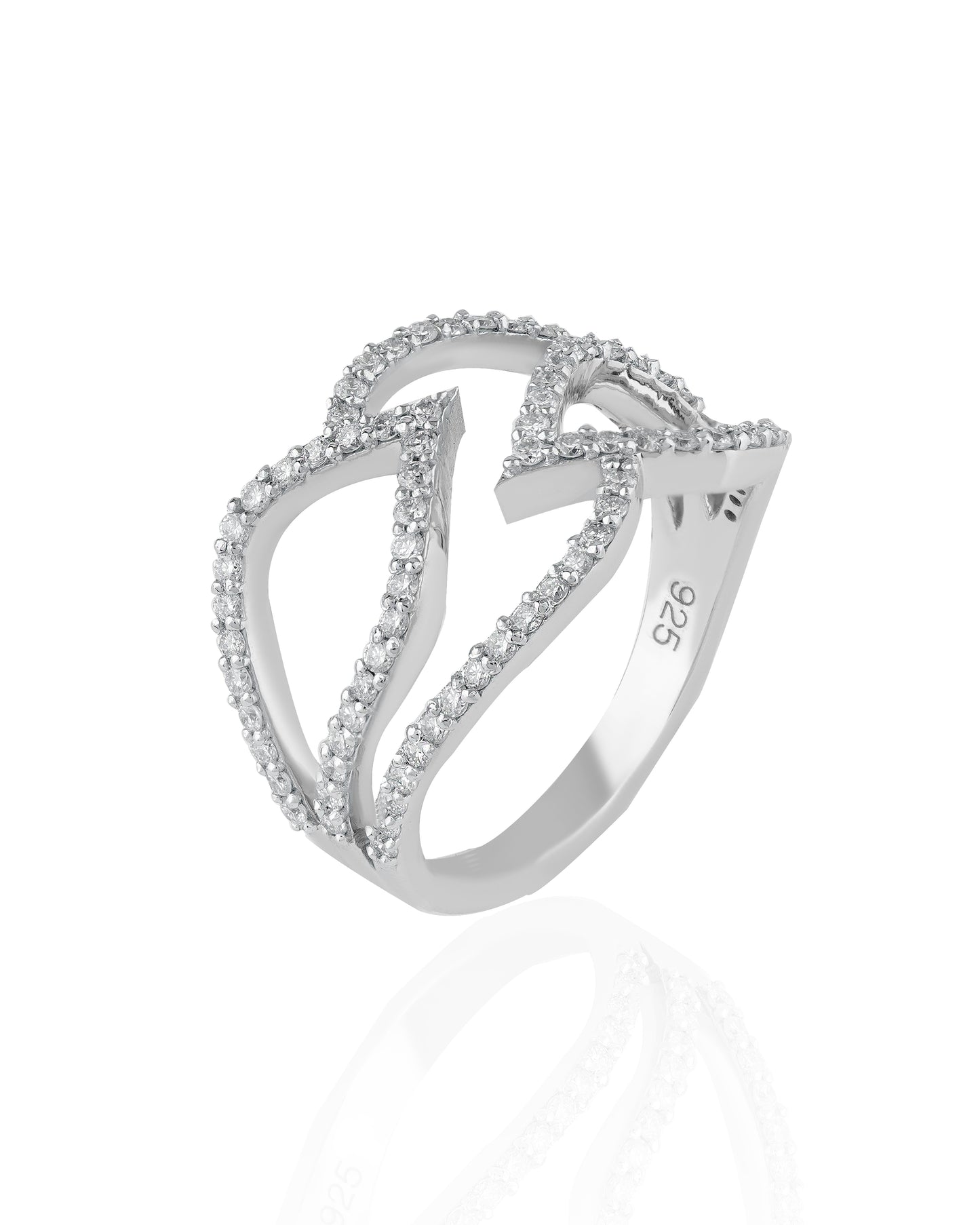 The Entwined Petal Ring