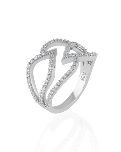 The Entwined Petal Ring