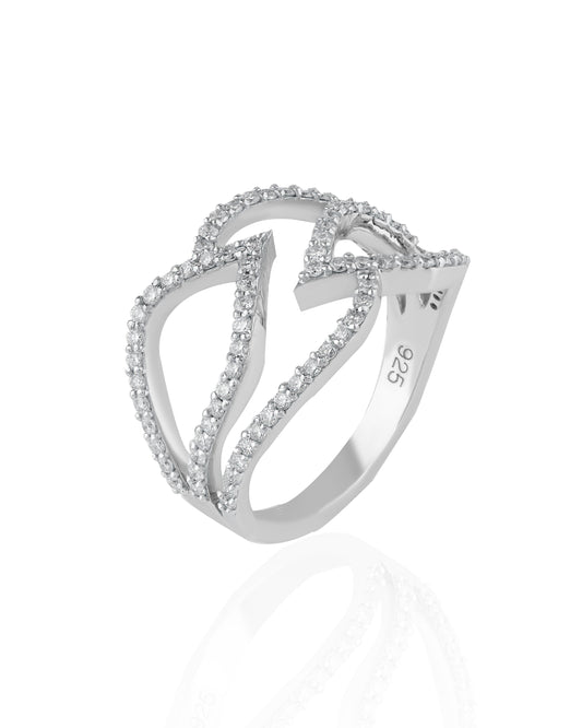 The Entwined Petal Ring