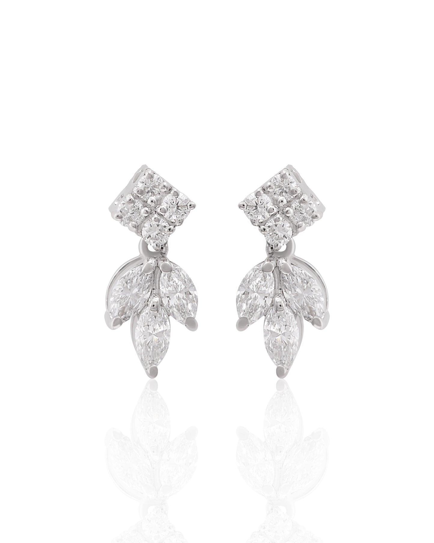Majestic Marquise Leaf Earrings