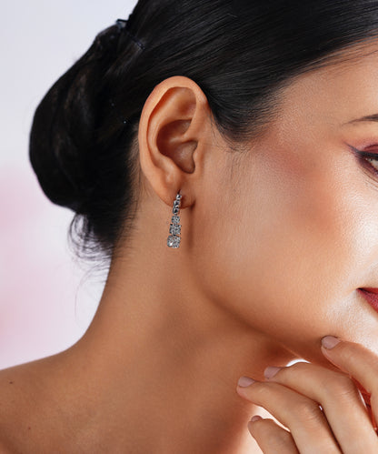Triple Bloom Drop Earrings