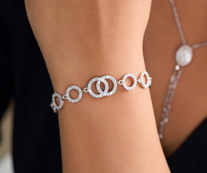 Infinite Loops Diamond Bracelet