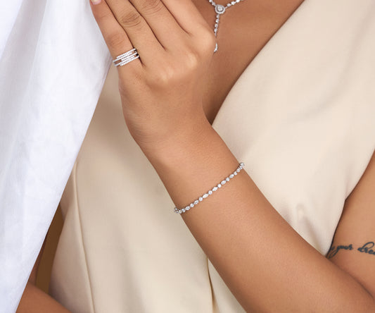The Marquise Alternating Bracelet | Leaf Sparkle Bracelet