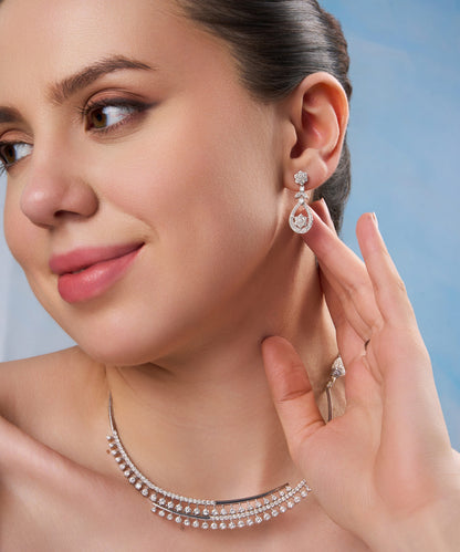 Ethereal Floral Teardrop Earrings