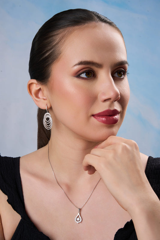 Halo Orbit Drop Earrings