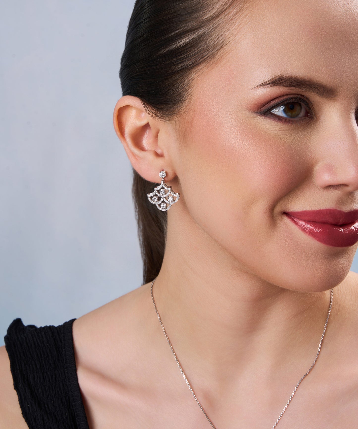Lumina Infinity Drop Earrings