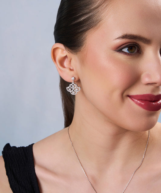 Lumina Infinity Drop Earrings