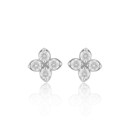 Four-Leaf Clover Stud Earrings