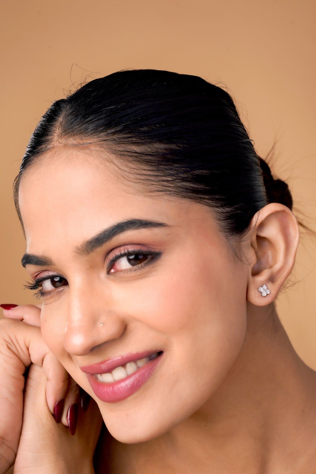 Four-Leaf Clover Stud Earrings