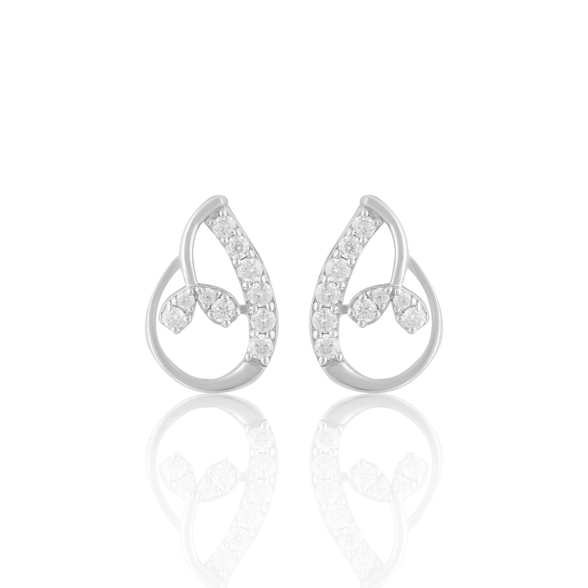 Elegant Teardrop Crystal Stud Earrings