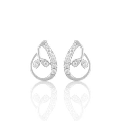 Elegant Teardrop Crystal Stud Earrings