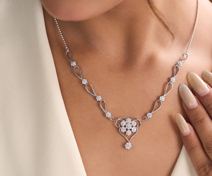 The Floral Waltz Necklace & Earrings Set