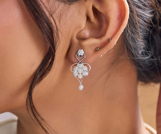 The Floral Waltz Necklace & Earrings Set