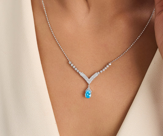 Azure Vista Chevron Pendant