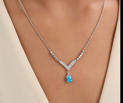 Azure Vista Chevron Pendant