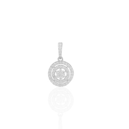 Circular Floral Medallion Pendant
