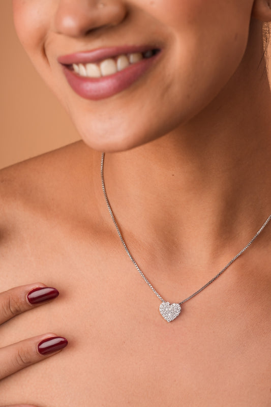 Pavé Heart Pendent