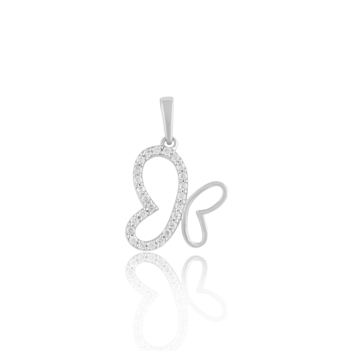 Heart & Butterfly Pendant