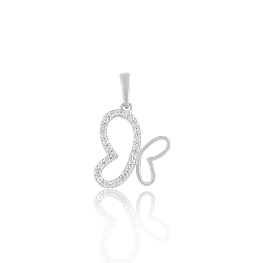 Heart & Butterfly Pendant
