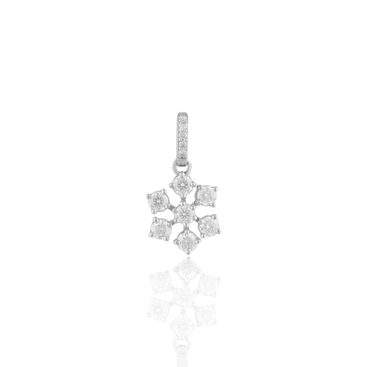 Floral Cluster Drop Pendant