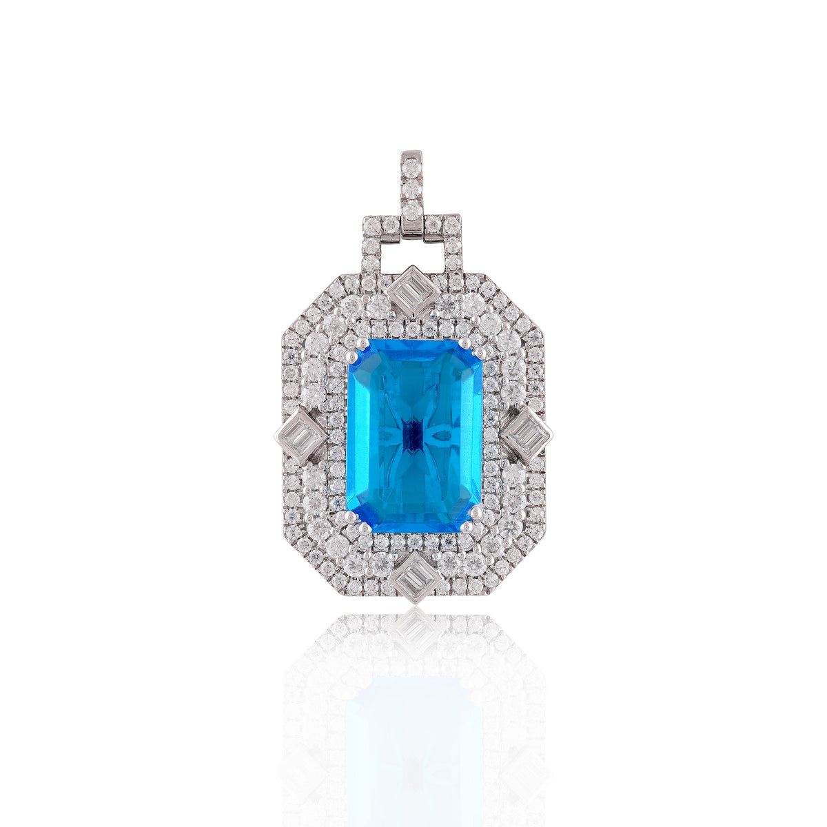 Royal Ocean Blue Stone Pendant – A Statement of Timeless Luxury