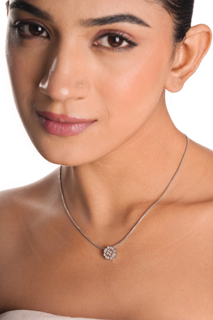 Floral Geometric Pendant