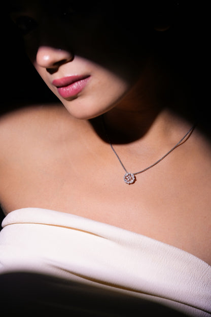 Floral Geometric Pendant