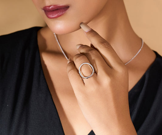 Stellar Prism Multi-Faceted Ring