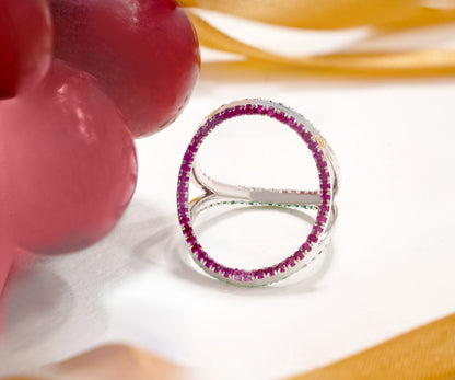 Stellar Prism Multi-Faceted Ring