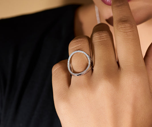 Stellar Prism Multi-Faceted Ring