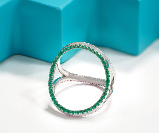 Stellar Prism Multi-Faceted Ring