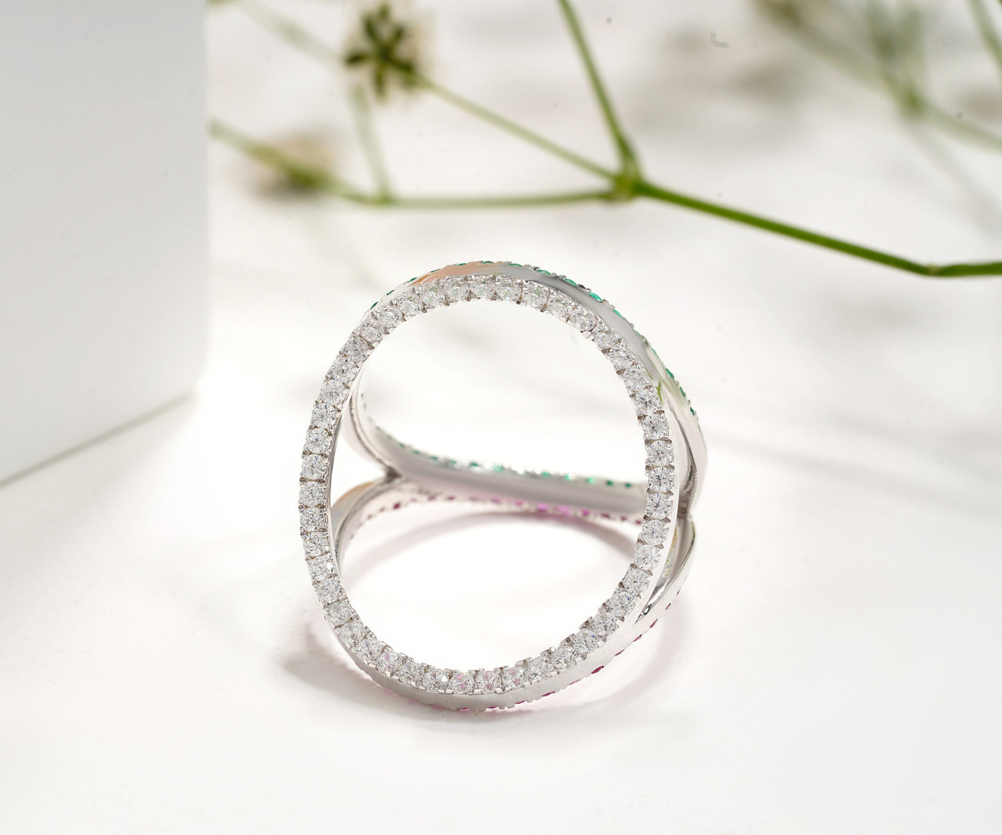 Stellar Prism Multi-Faceted Ring