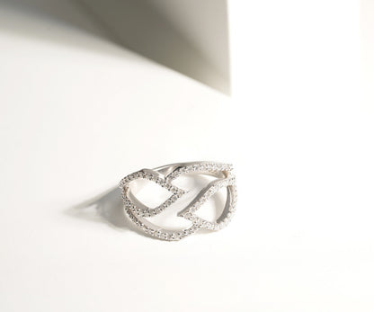 The Entwined Petal Ring