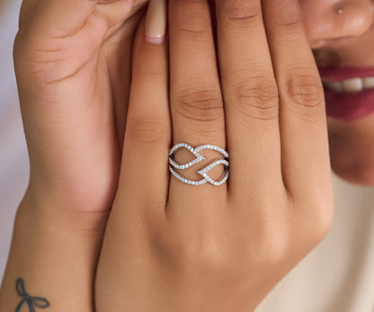 The Entwined Petal Ring