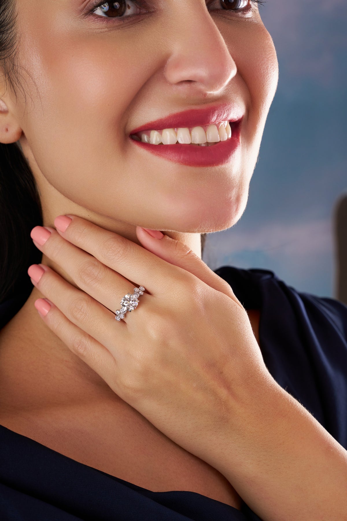 Brilliant Round Solitaire Diamond-Style Ring – Timeless Elegance