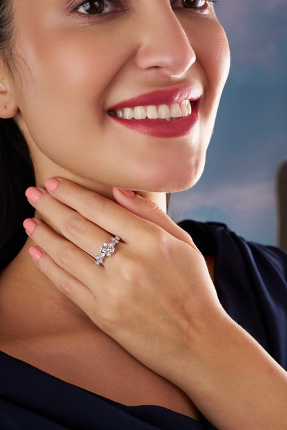 Brilliant Round Solitaire Diamond-Style Ring – Timeless Elegance