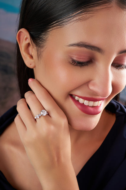 Brilliant Round Solitaire Diamond-Style Ring – Timeless Elegance