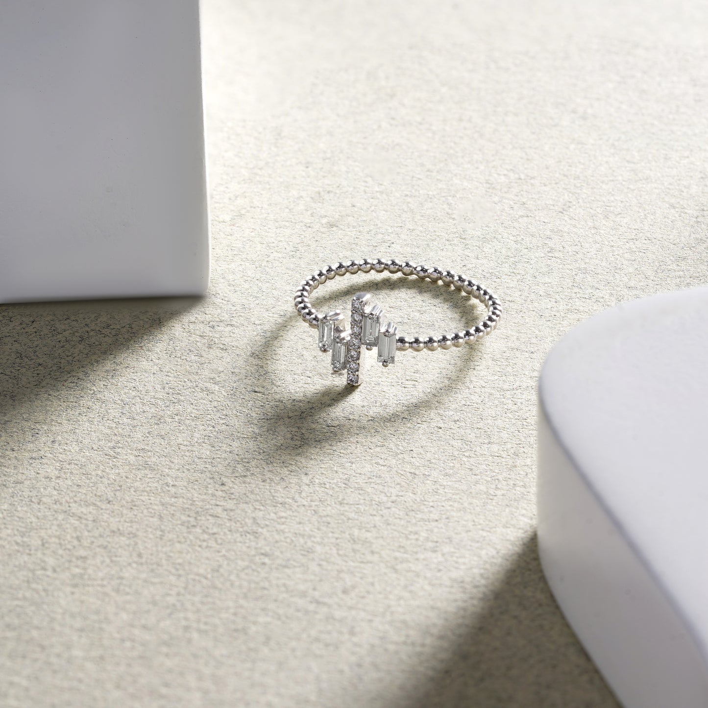 The Skyscraper Baguette Ring
